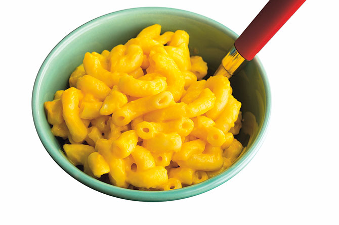 Enlargeable photo of a bowl of mac and cheese